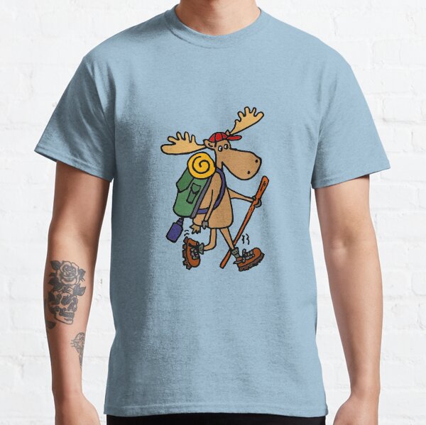 Funny Cool Moose Hiker Classic T-Shirt