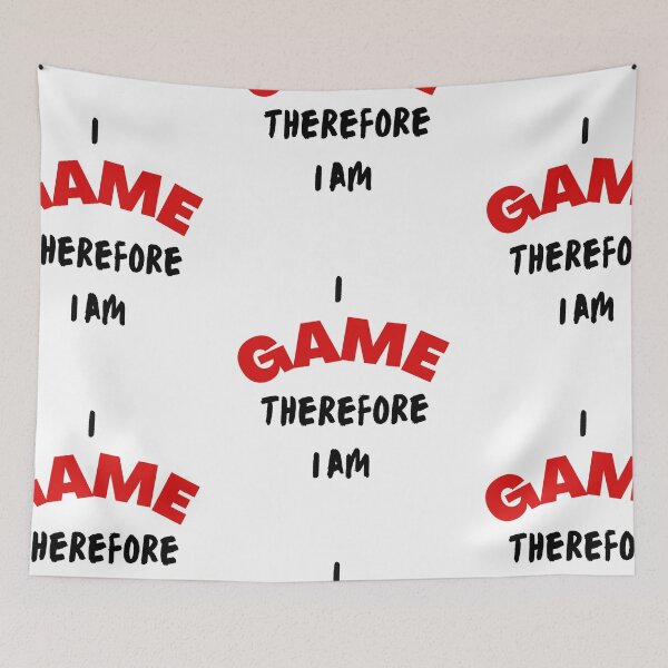 Item preview, I Game Therefore I Am designed and sold by SportyDogShop.