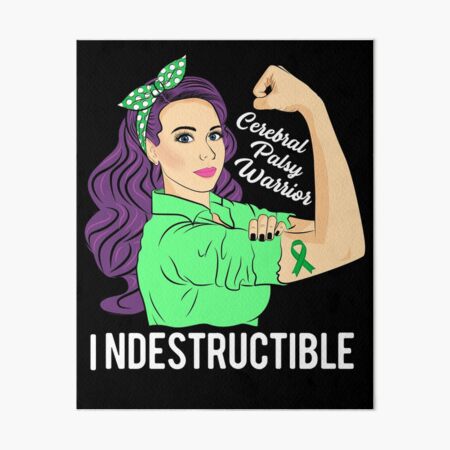 Item preview, Cerebral Palsy Warrior Indestructible Awareness Support designed and sold by ZNOVANNA.