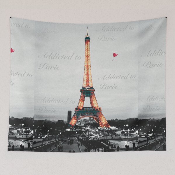 Item preview, Addicted to Paris, Black and White Eiffel Tower Photo designed and sold by ToriaScarlett.