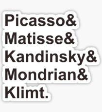 Modern Artists, Post-Impressionists Sticker