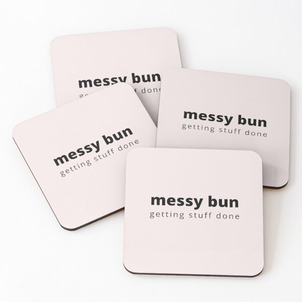 Item preview, messy bun getting stuff done designed and sold by Crayonjar.