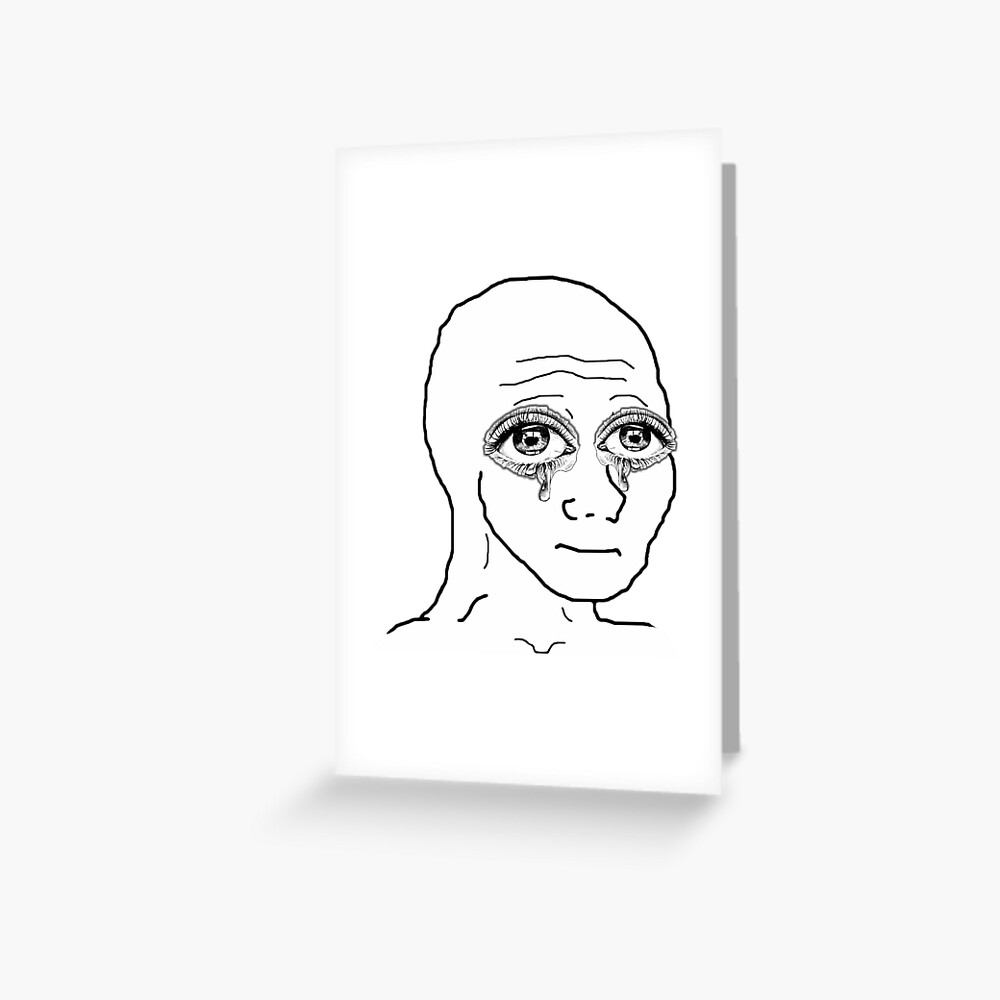 Emotion wojak Greeting Card