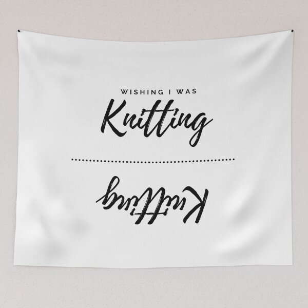 Item preview, Wish I Was Knitting designed and sold by PseudoEnergy.