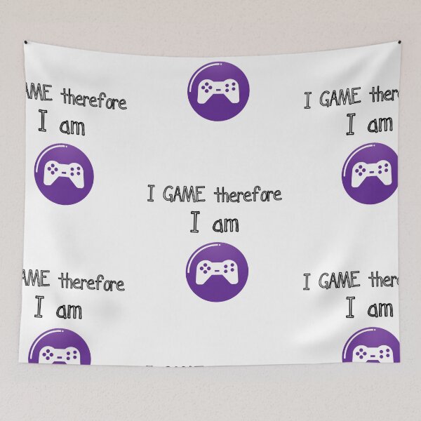 Item preview, I Game Therefore I Am designed and sold by SportyDogShop.