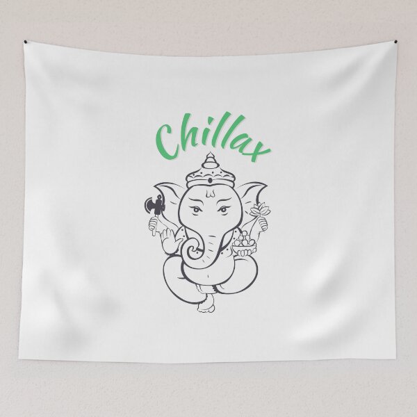 Item preview, Chillax Elephant Green text designed and sold by MinimalSketches.