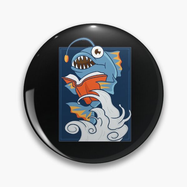 Item preview, Lantern fish reading designed and sold by ElBeDesigns.