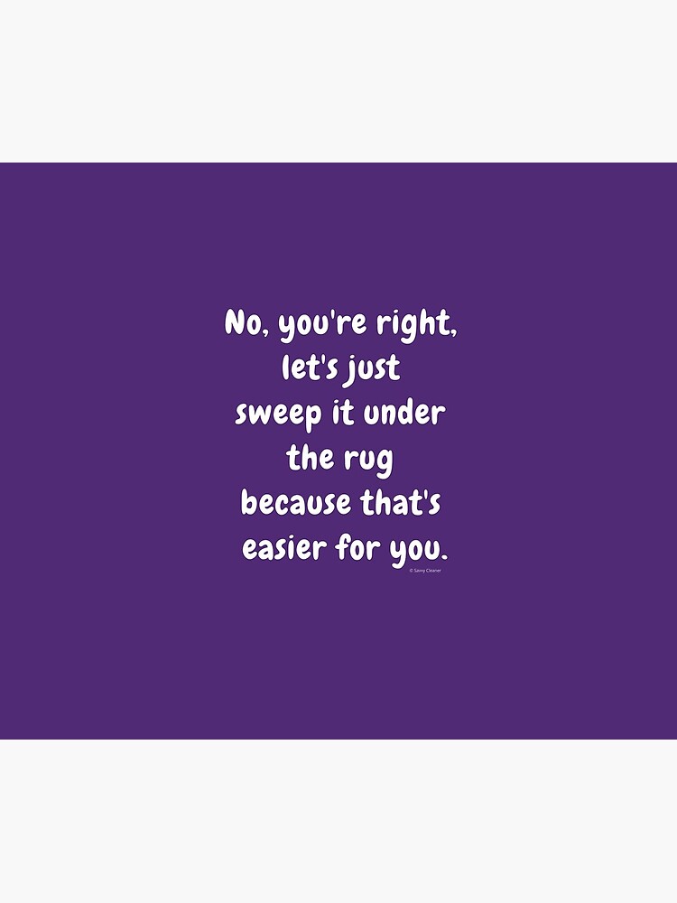 Under the Rug Fun Cleaning Crew Housekeeper Cleaning Lady Gifts by SavvyCleaner