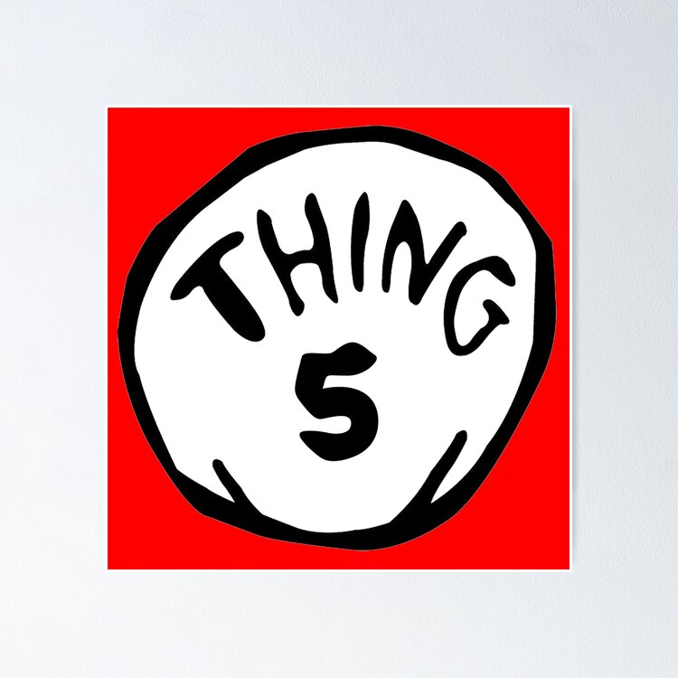 Thing 5 Sticker