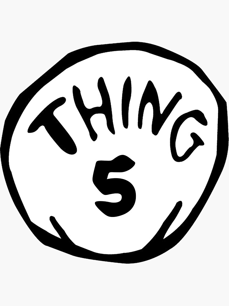 Thing 5 Sticker