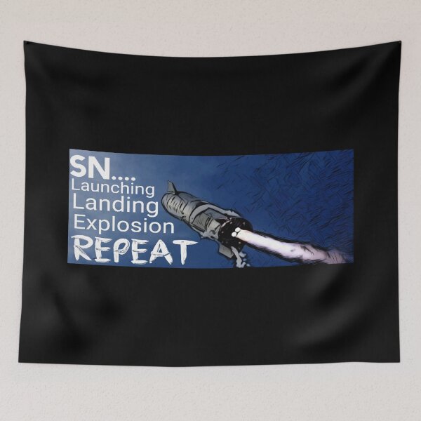 Item preview, SN launching landing Exploding Repeat | SN10 Exploding after landing designed and sold by BEN-OKAL.