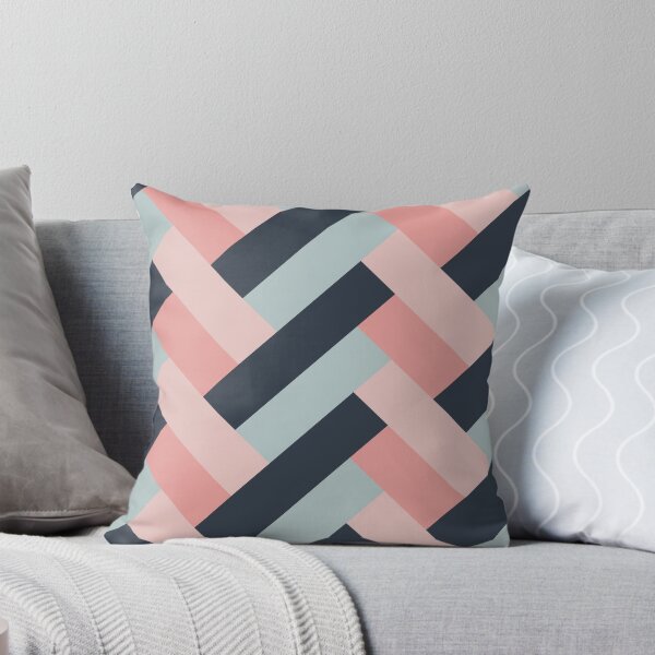 Item preview, Navy Blue and Pink Herringbone Pattern  designed and sold by thelustrous.