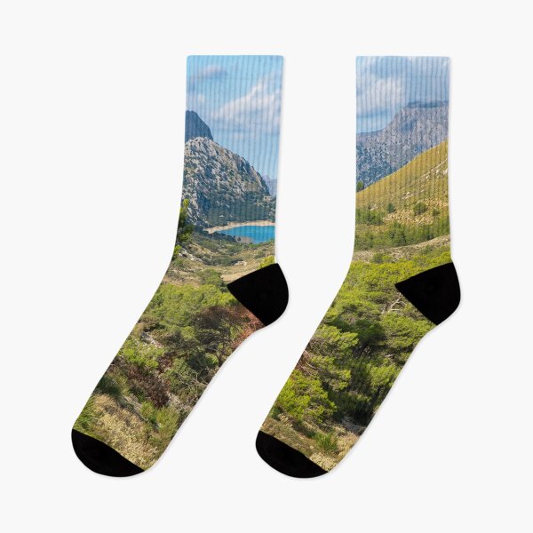Item preview, Beautiful vally with mountains and lake designed and sold by Tramontane Designs.