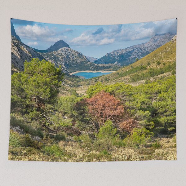 Item preview, Beautiful vally with mountains and lake designed and sold by Tramontane Designs.