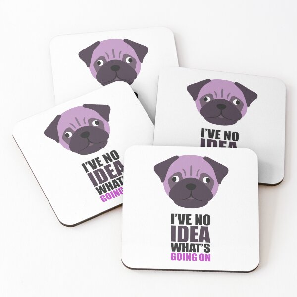 Item preview, Confused Pug designed and sold by IDEZIGN2017.