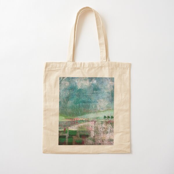 Landscape art print: abstract Cotton Tote Bag