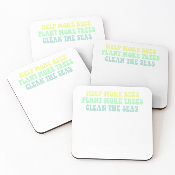 Item preview, Help More Bees Plant More Trees Clean The Seas designed and sold by env1nada.