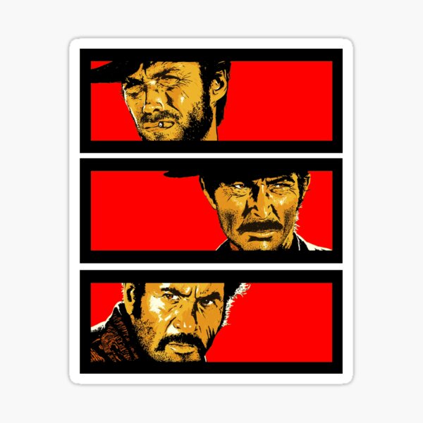 Western duel Sticker