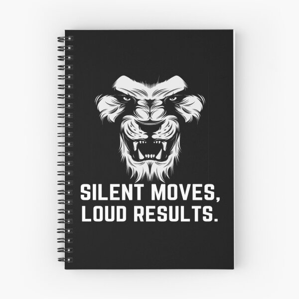 Item preview, Silent Moves Loud Results - Motivation designed and sold by mewsis.