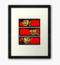 Western duel Framed Print