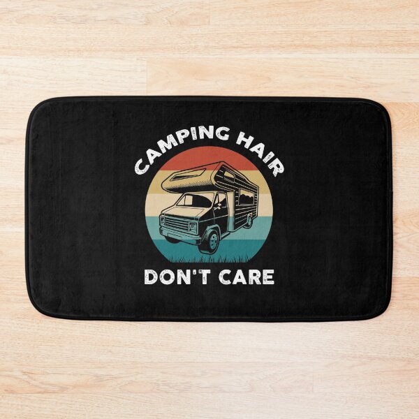 Item preview, camping hair don't care funny camping retro sunset  designed and sold by Theobsessed01.