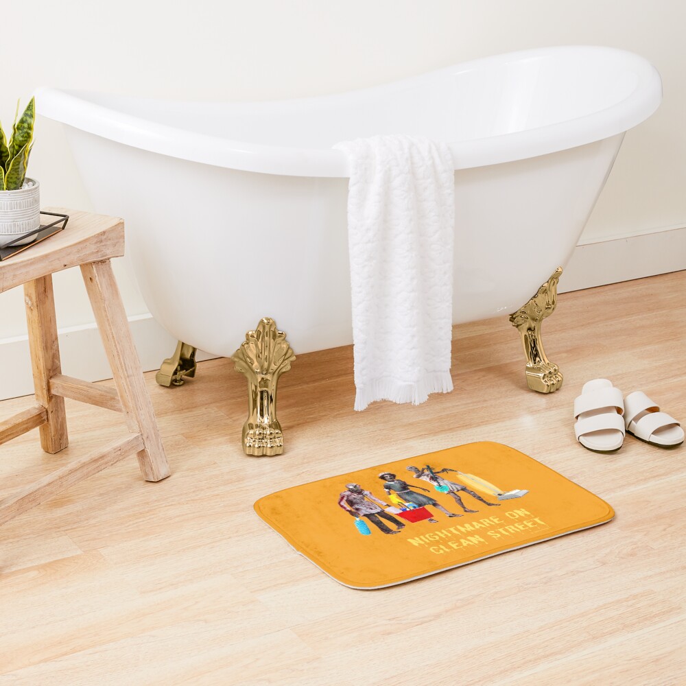 Nightmare on Clean Street, Housekeeping Humor, Halloween Bath Mat