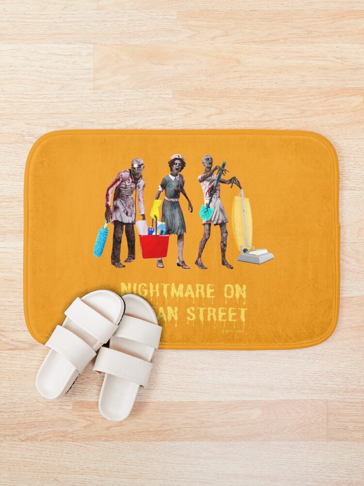 Alternate view of Nightmare on Clean Street, Housekeeping Humor, Halloween Bath Mat