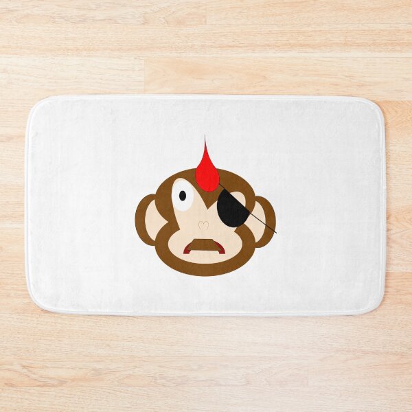 Item preview, red hair eye patch monkey designed and sold by NatesCreativity.
