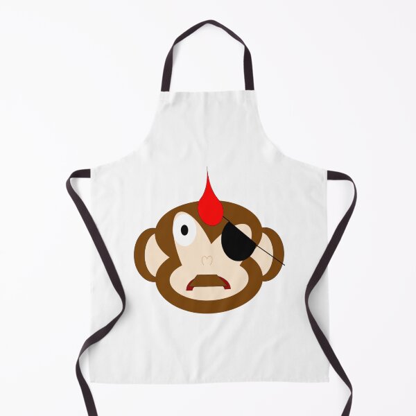 Item preview, red hair eye patch monkey designed and sold by NatesCreativity.