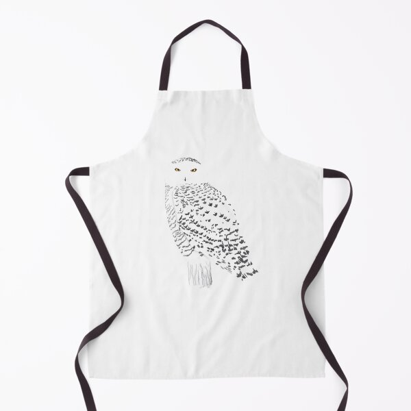 Item preview, Adult male Snowy Owl in minimal style designed and sold by AndrasVasasArt.