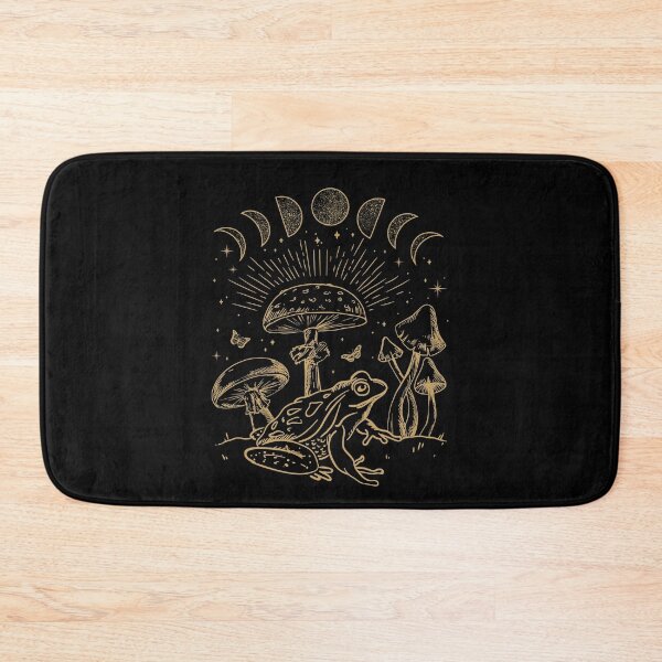 Item preview, Dark Academia Frog Under Mushroom: Cottagecore Aesthetic with Goth Mystique, Edgy Fairygrunge Theme, Forest Psychedelic Nature and Witchy designed and sold by MinistryOfFrogs.