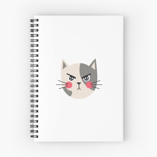 Item preview, Angry Cute Cat Sticker designed and sold by Mimi  + Kate.
