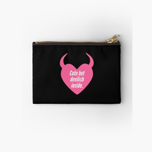 Item preview, Cute but devilish inside - funny quote. designed and sold by Theleochick.