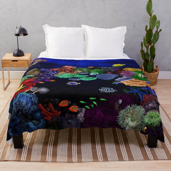 Item preview, Colorful Coral & Fish Reef Art designed and sold by HRSCreates.