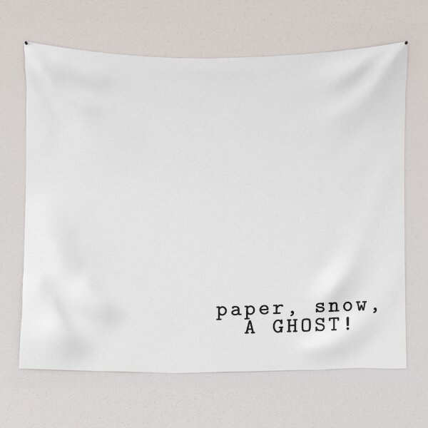 Item preview, Paper, snow, a ghost - joey quote  designed and sold by amupanda.