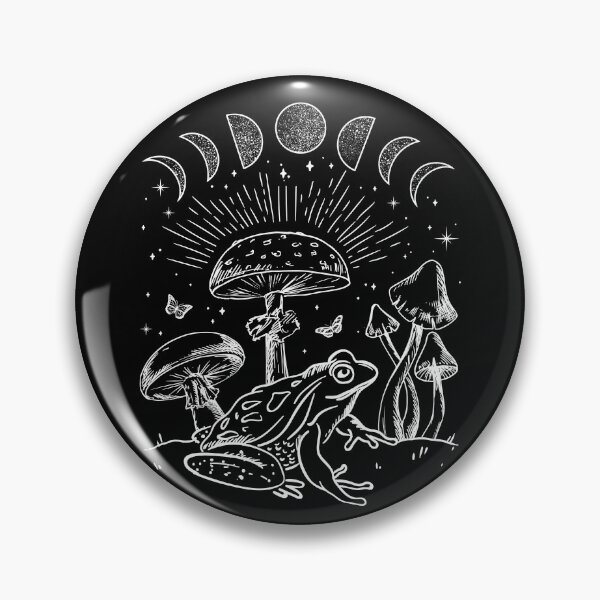 Item preview, Dark Academia Frog and Mushroom: Cottagecore Aesthetic with Goth Mystique, Alternative Edge, Forest Psychedelic Nature, and Witchy  designed and sold by MinistryOfFrogs.