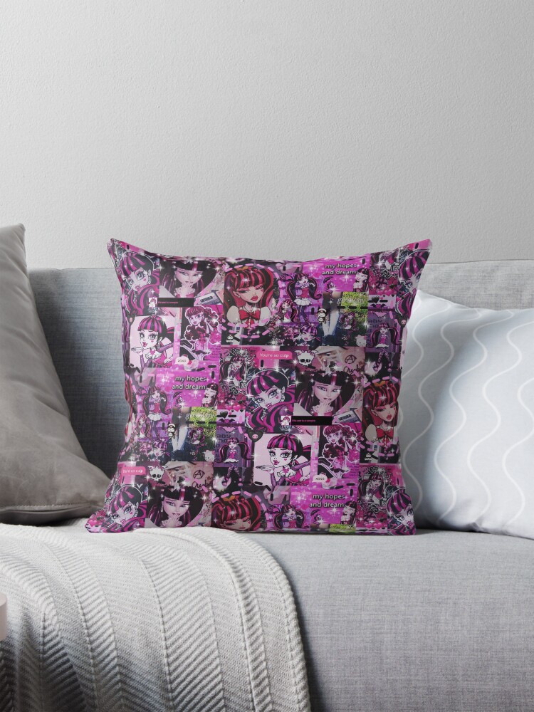 Black and pink pillows best sale