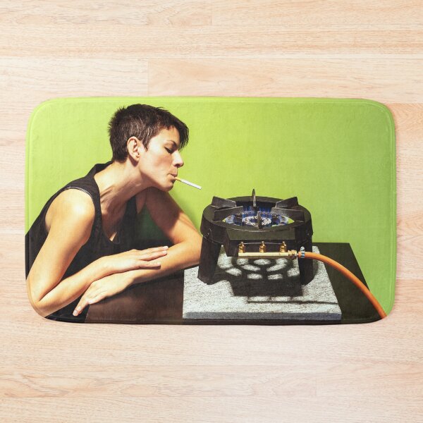 Item preview, Careless woman lights a cigarette designed and sold by Alexandre Zveiger.
