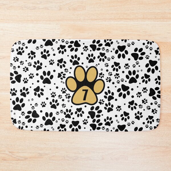 Item preview, Cats paws number seven - numbers designed and sold by MadandMean.