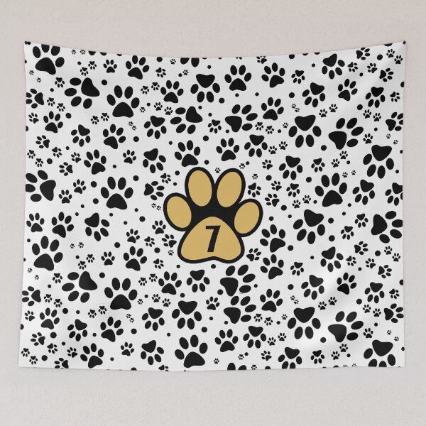 Item preview, Cats paws number seven - numbers designed and sold by MadandMean.