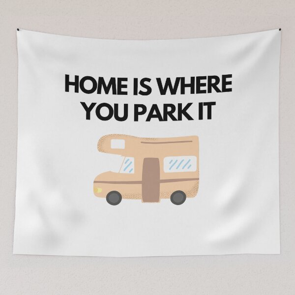Item preview, Home Is Where You Park It | Camper Van Retro designed and sold by MerlinTea.