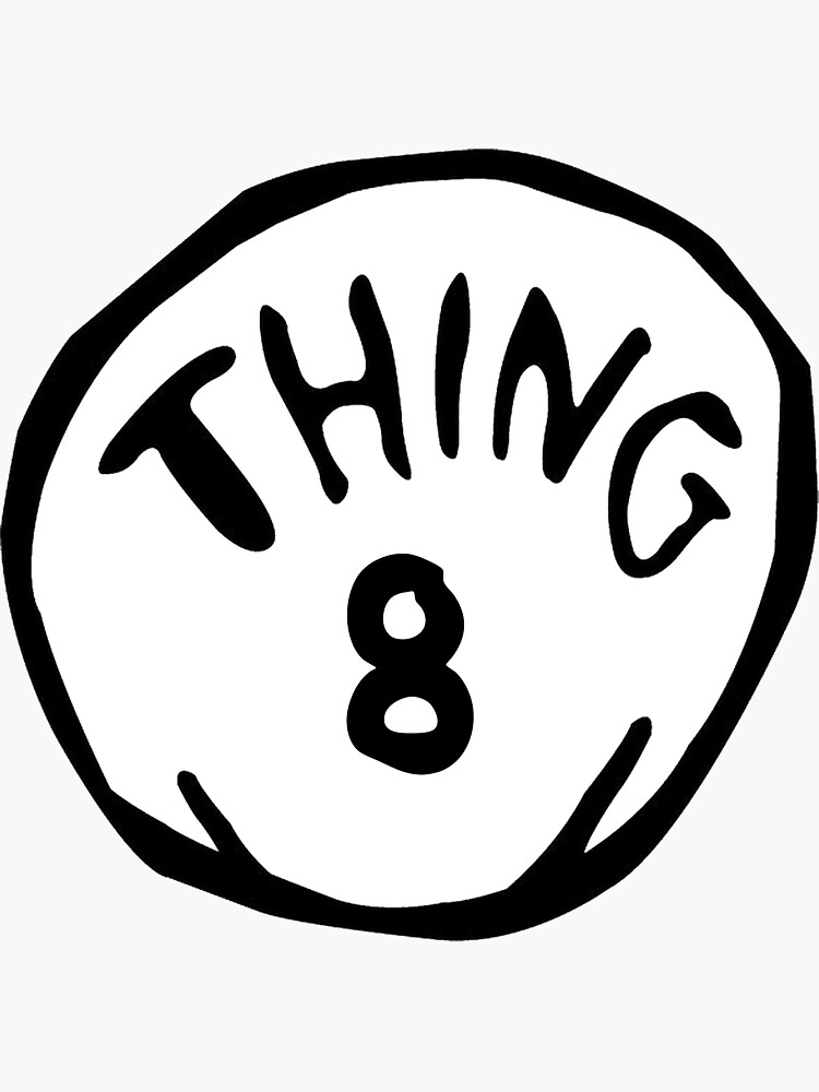 Thing 8 Sticker