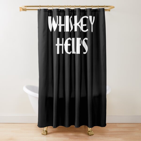 Item preview, Whiskey Helps Funny Whiskey Lover designed and sold by pearlindustries.
