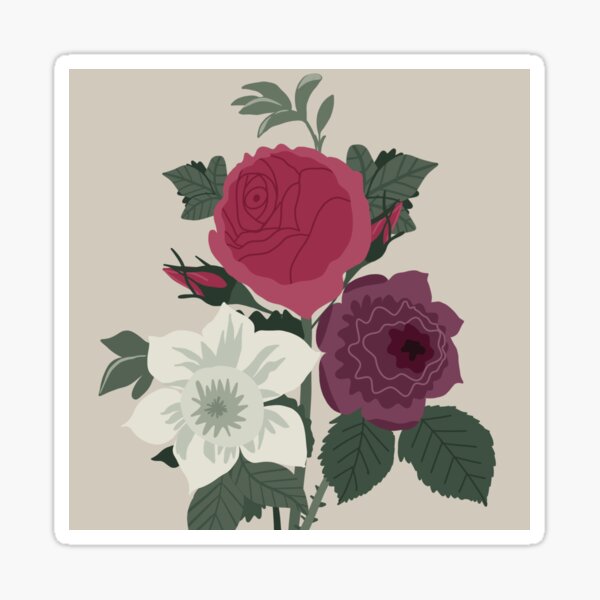 Vintage Bouquet Sticker