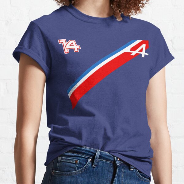 Fernando Alonso 14 Tricolor - Alpine F1 2021 Camiseta clásica