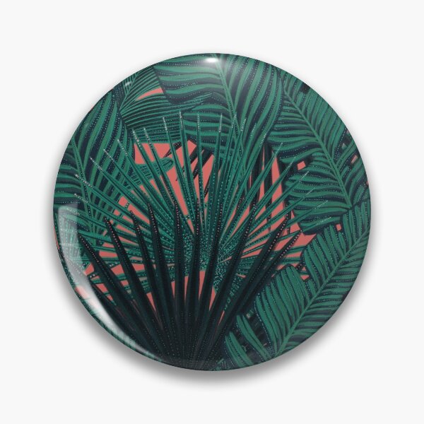 Item preview, Tropical seamless stylized concept digital print with  tropical green leaves, areca, banana leaves, rainforest plants. designed and sold by ANAKOTO.