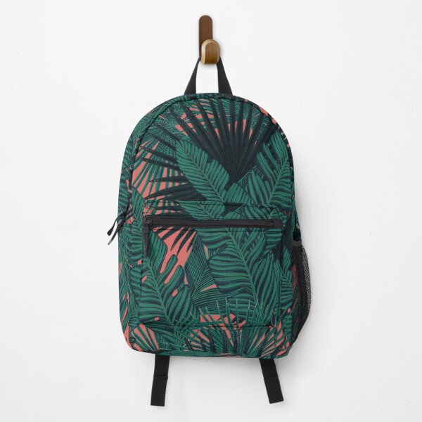 Item preview, Tropical seamless stylized concept digital print with  tropical green leaves, areca, banana leaves, rainforest plants. designed and sold by ANAKOTO.
