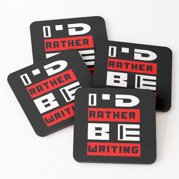 Item preview, i would rather be writing , writing lovers quote designed and sold by StickyFy Hub.