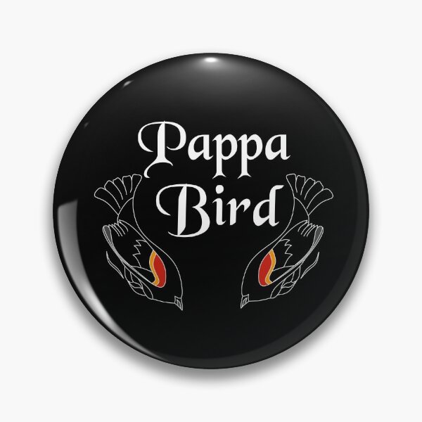 Item preview, "Pappa Bird" Chalkboard Text w Swooping Red Wing Bird designed and sold by grounds.