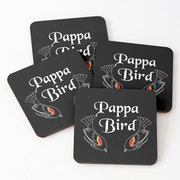 Item preview, "Pappa Bird" Chalkboard Text w Swooping Red Wing Bird designed and sold by grounds.